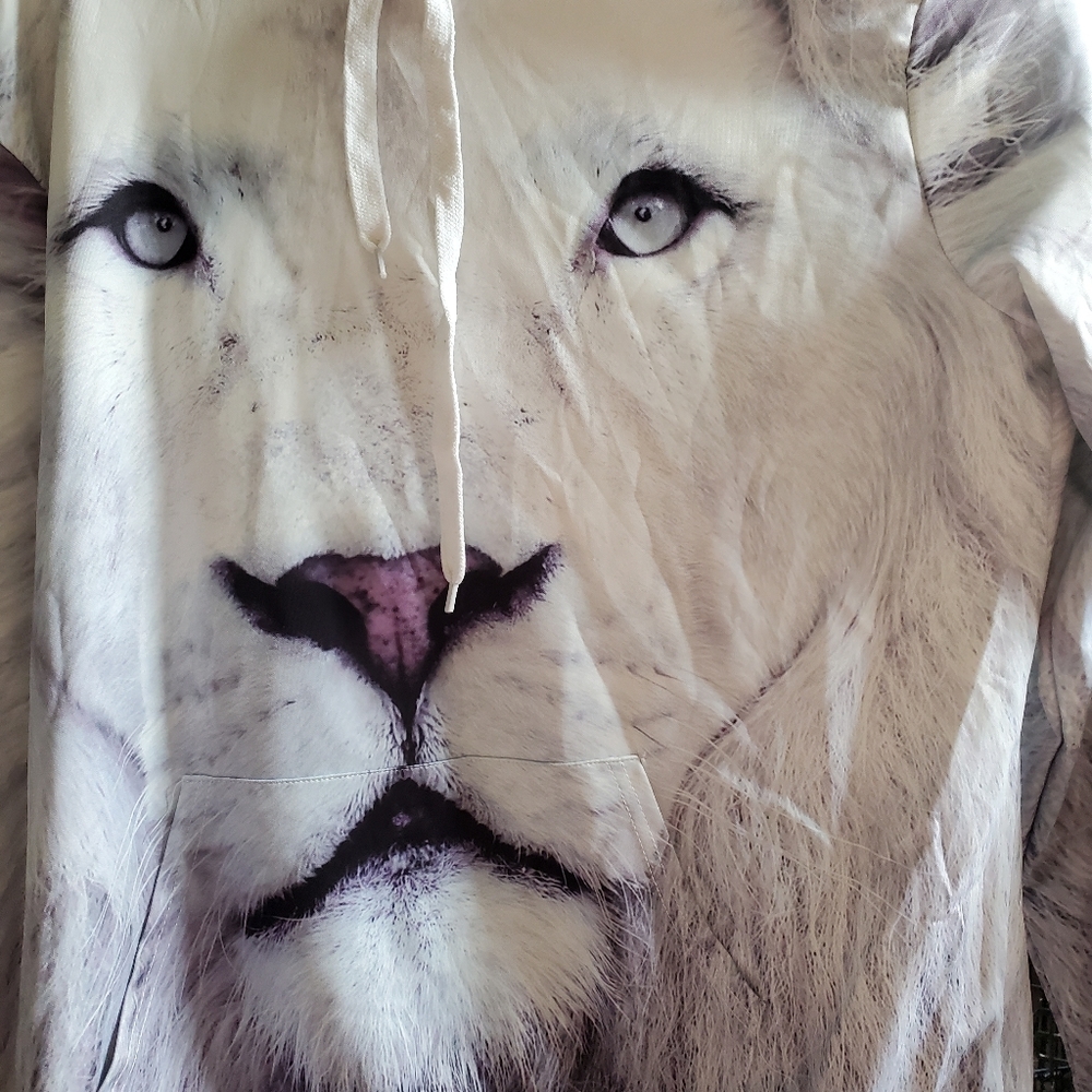 White lions hoodie